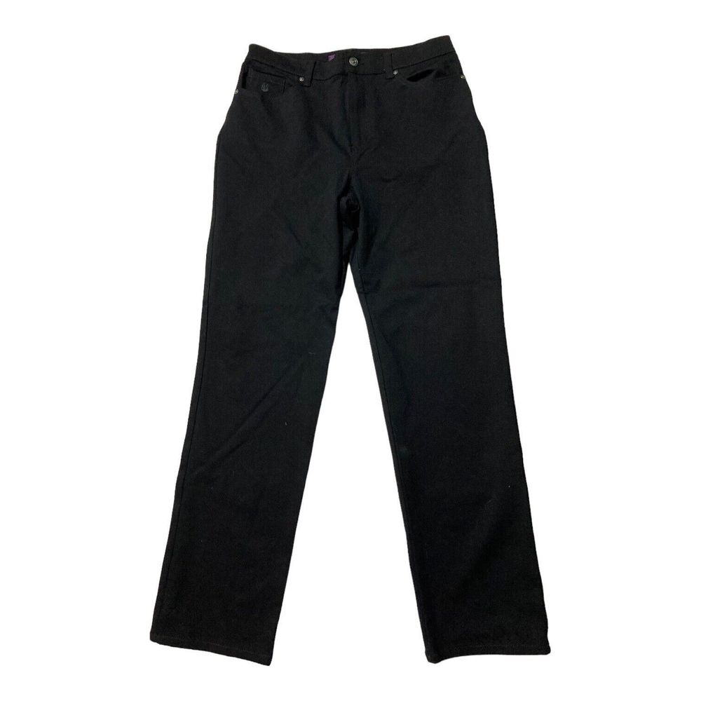 Gloria Vanderbilt Amanda Jeans Women's 10 Average Black Slim Pants